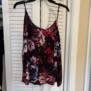 Apt. 9 Black and Red Floral Camisole